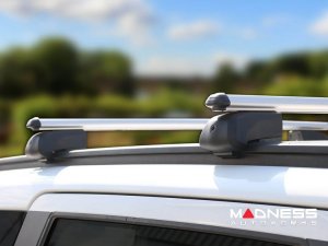 Alfa Romeo Stelvio Roof Rack Cross Bars - for models w/ factory roof rails - Silver - StarLock